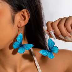 Blue Butterfly Earrings