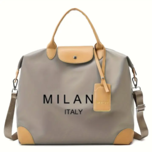 Milano Italy Travel Tote Bag (taupe)