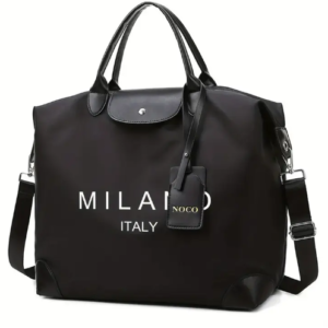 Milano Italy Travel Tote Bag (black)