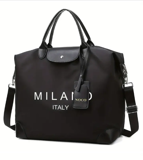 Milano Italy Travel Tote Bag (black)