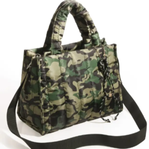 Lightweight Quilted Camouflage Tote